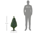Miniatyrbillede 3 af 4: Juletræ, 90 cm højde, fiberoptiske lys