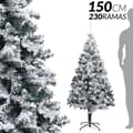 Miniatyrbild 2 av 2: Julgran, 180 cm 450 snöiga grenar, 150 cm 230 snöiga grenar,150cm 230 snöiga grenar