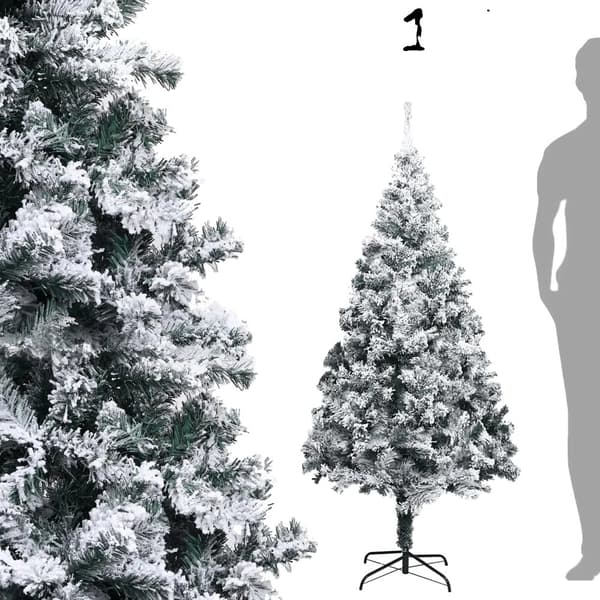 Julgran, 180 cm 450 snöiga grenar, 150 cm 230 snöiga grenar,150cm 230 snöiga grenar