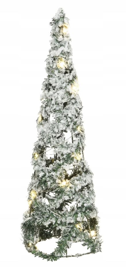 LED-joulukuusenkoriste vihreä 40 cm