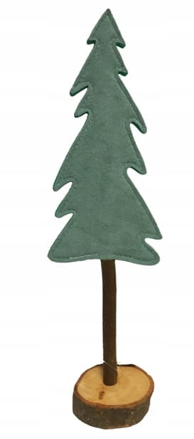 Minijulgran på stam, grön, 35 cm