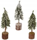 Pikkukuva 3 / 3: Joulukuusi lumiefektillä 26cm Mini joulukuusi rungolla