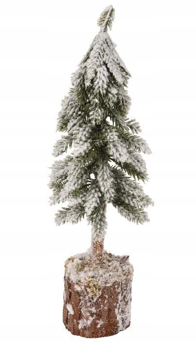Joulukuusi lumiefektillä 26cm Mini joulukuusi rungolla