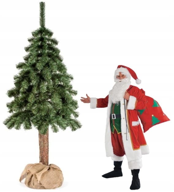Kunstigt juletræ på stamme 150 cm Grøn Jul