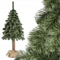 Miniatyrbild 2 av 5: Grön julgran i en jutepåse på en 180 cm stam