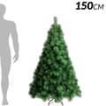 Miniatyrbild 2 av 2: Julgran, Glittrande Tunna Blad, Flexibla Grenar, 150 cm, Förseglad Vik