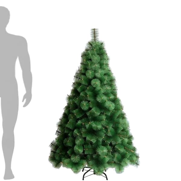 Julgran, Glittrande Tunna Blad, Flexibla Grenar, 150 cm, Förseglad Vik