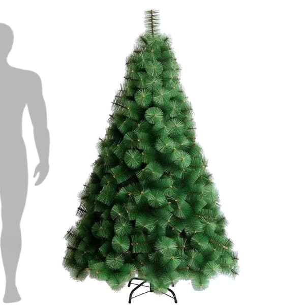 Julgran, Glittrande Tunna Blad, Flexibla Grenar, 180cm, Förseglad Vik