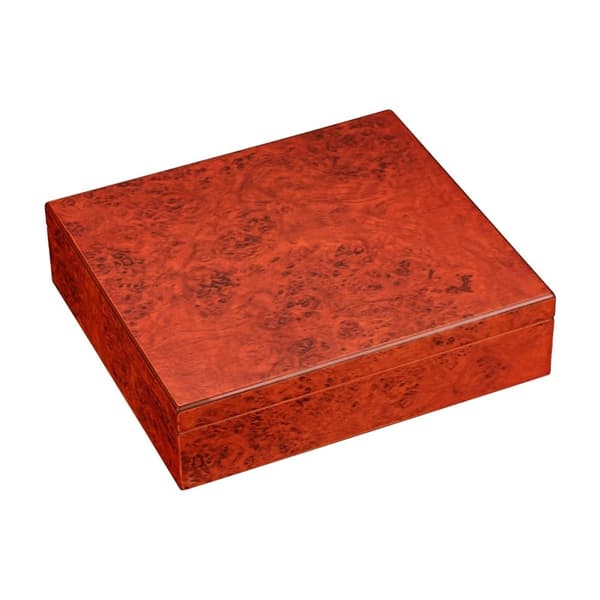 Cedertræ Rejse Humidor, Hygrometer Luftfugter, Cigar Etui, Stil 2