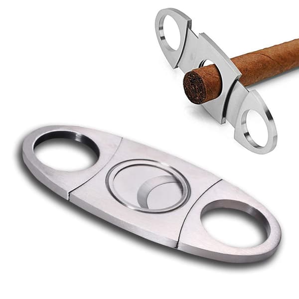 INF Sigarkutter med dobbelt blad i rustfritt stål