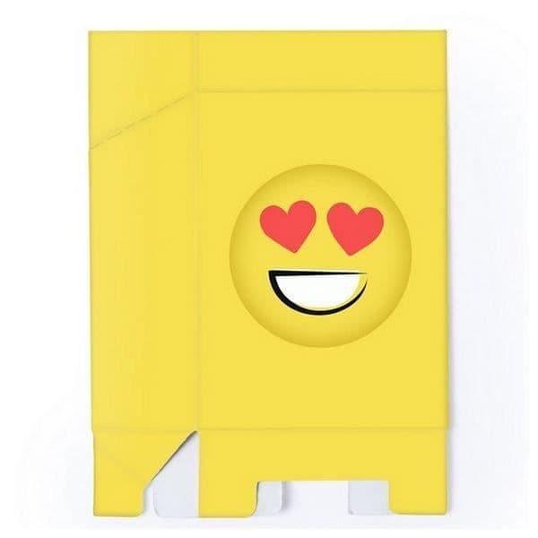 Färg Emoji cigarettfodral - Vit / Gul