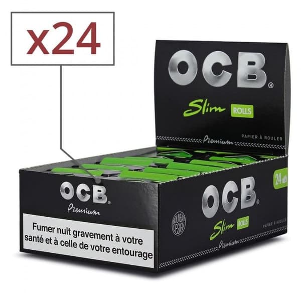 Box med 24 rullar av ark (rullar) Slim - OCB Premium