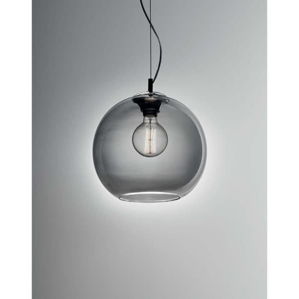 Lampe - Ideal Lux - NEMO FUME - Metall - Glas - Ø 40 cm - 60W E27