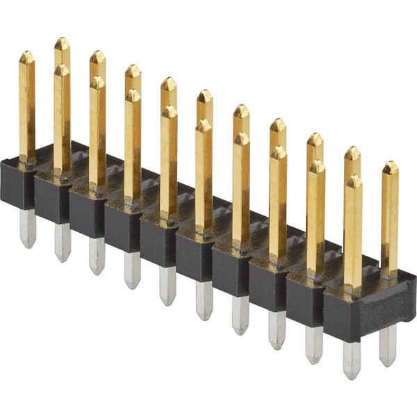 FCI Stiftlist (standard) Antal serier: 2 Antal positioner per rad: 36 77313-118-72LF 1 st