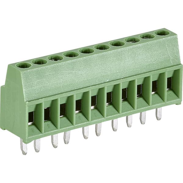 TE Connectivity 282834-8 Skruvklämma block 1.4 mm² Antal poler 8 Grön 1 st