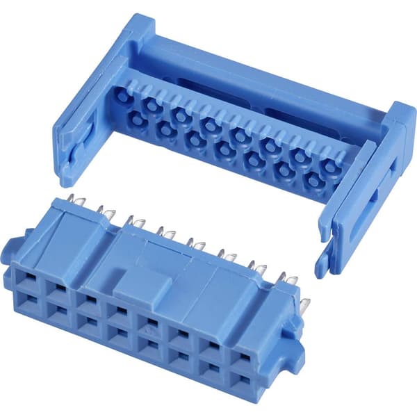 TE Connectivity 1-1658526-3 Kontaklist hona med dragavlastning Rastermått: 2.54 mm Totalt antal poler: 20 Antal serier: