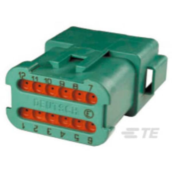 TE Connectivity Stiftkontakthuskabel DT Totalt antal poler 12 DT04-12PC-CE01 1 st