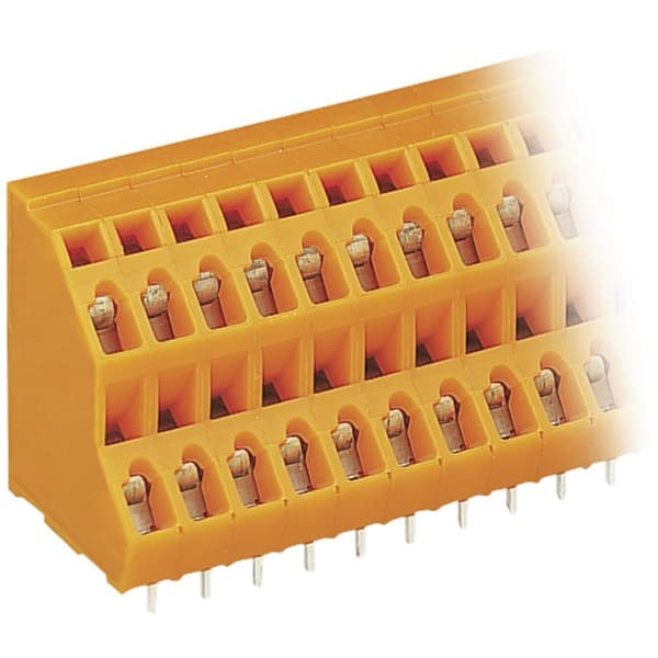 WAGO Dubbeldäckad terminal 2.50 mm² Antal poler 12 Orange 1 st