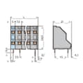 Miniatyrbild 3 av 3: WAGO Dubbeldäckad terminal 2.50 mm² Antal poler 12 Grå 1 st