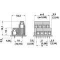 Miniatyrbild 3 av 3: Phoenix Contact MKKDSN 1,5/ 7-5,08 Dubbeldäckad terminal 1.50 mm² Antal poler 14 Grön 1 st