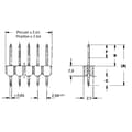 Miniatyrbild 2 av 2: TE Connectivity Stiftlist (standard) Antal serier: 1 Antal positioner per rad: 50 5-826629-0 1 st