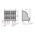 Miniatyrbild 3 av 3: WAGO 736-108 Dubbeldäckad terminal 2.50 mm² Antal poler 16 Grå 1 st
