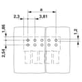 Miniatyrbild 3 av 4: Phoenix Contact Sockelhuskort Totalt antal poler 11 Rastermått: 3.81 mm 1862661 1 st