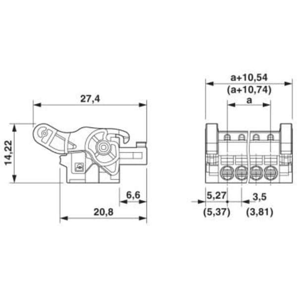 Phoenix Contact Sockelhuskabel Totalt antal poler 18 Rastermått: 3.5 mm 1817398 1 st