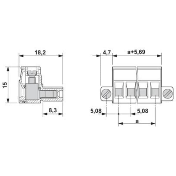 Phoenix Contact Sockelhuskabel Totalt antal poler 6 Rastermått: 5.08 mm 1795598 1 st