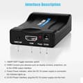 Miniatyrbild 4 av 4: Scart till HDMI Converter, Scart till HDMI Adapter Audio Video Converter Full HD 1080P/720P Switcher, Adapter