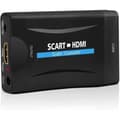 Miniatyrbild 1 av 4: QGECEN Scart till HDMI-omvandlare, SCART till HDMI-adapteromvandlare Audio Video Rater-stöd HDMI 720/1080P-utgång för