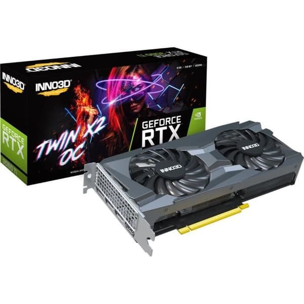 Karta Inno3D GeForce RTX 3060Ti Twin X2 OC 8GB GDDR6 (N306T2-08D6X-119032DH)