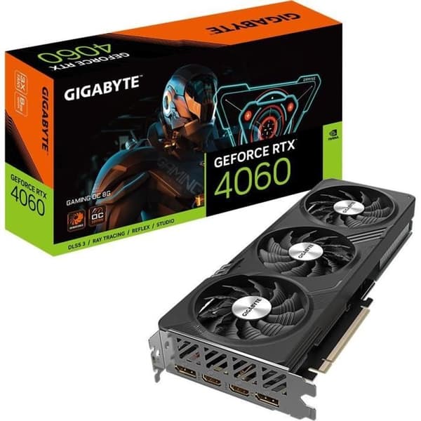 GIGABYTE - Grafikkort - GeForce RTX™ 4060 GAMING OC 8G