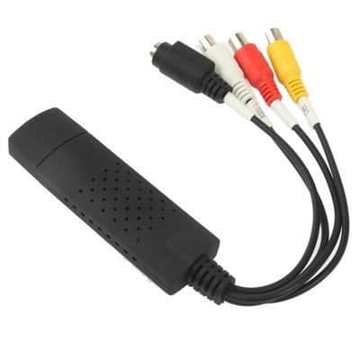 Videoinspelningsprodukt - EasyCap - Video+ljudfångststicka - USB 2.0 - Svart färg