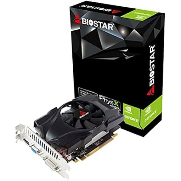 Biostar GeForce GT 1030 4GB DDR4 grafikkort (VN1034TB46-TB1RA-BS2) Svart