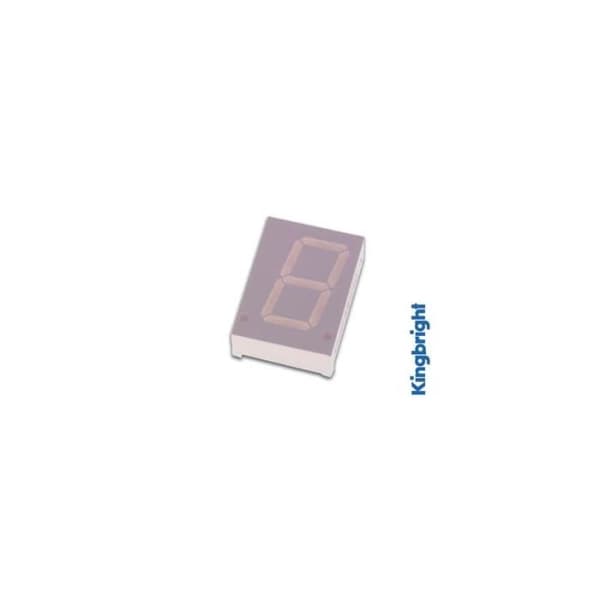 7-segments display 20 mm gemensam anod - gul