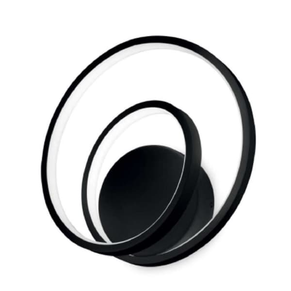 LED OCH TILLBEHÖR IdA'al lux A'belysning vägglampa mod. OZ AP SVART 269399