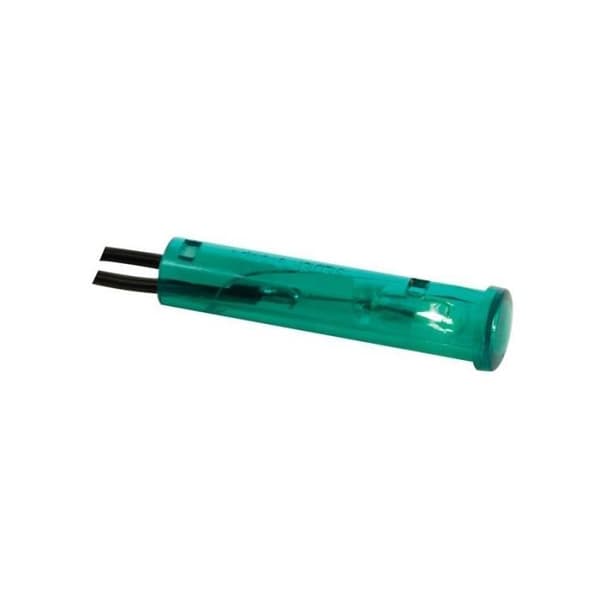 Runt blinkljus 7mm 12v grönt