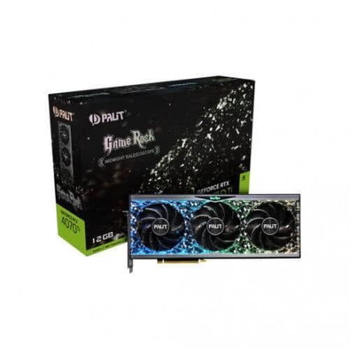 Nvidia Palit GeForce RTX 4070 Ti GameRock 12GB grafikkort, 12GB GDDR6X, 2310 MHz Boost Clock, RGB LED, VR Ready.