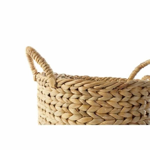 DKD Home Decor Basketball set S3018480 Natural Brown Reeds (2 delar) (34 x 34 x 42 cm) - 8424001751686