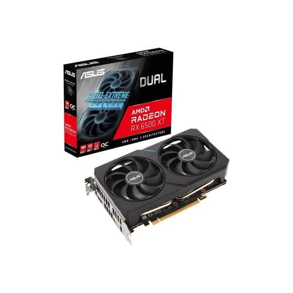 Grafikkort - ASUS - DUAL-RX6500XT-O4G - (90YV0HA1-M0NA00)
