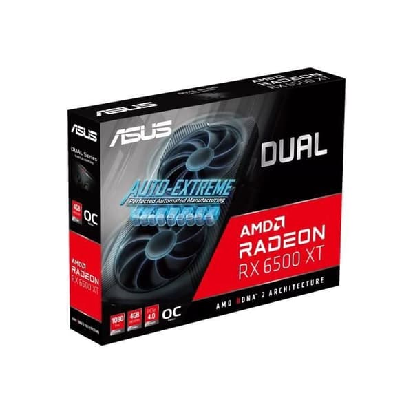 Grafikkort - ASUS - DUAL-RX6500XT-O4G - (90YV0HA1-M0NA00)