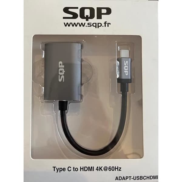 USB 3.1 TYP C till HDMI VIDEOADAPTER 15CM 4K 60HZ Svart
