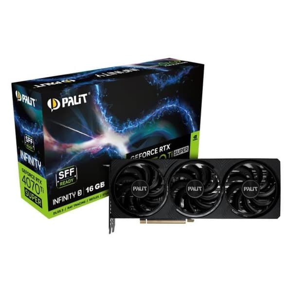 Högpresterande grafikkort med GeForce RTX 4070 Ti, 12 GB GDDR6X-videominne och Infinity 3 OC-kylning.