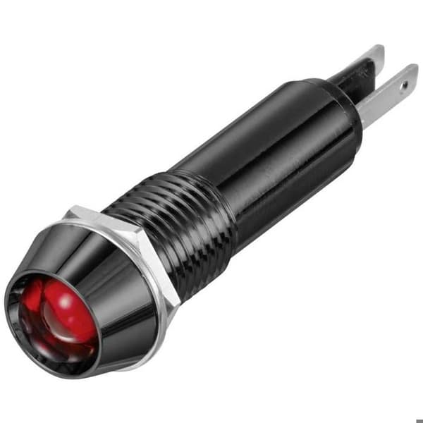 TRU COMPONENTS TC-12355448 Röd LED-indikatorlampa 12V/DC, 24V/DC