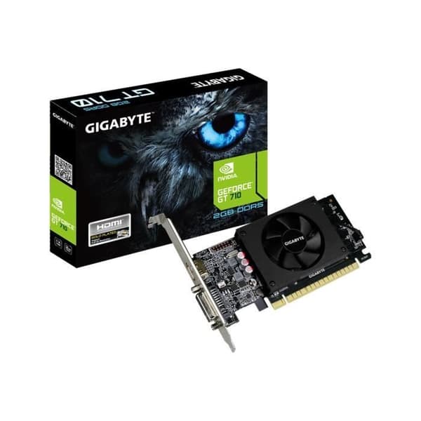 GIGABYTE Nvidia Geforce GT 710 2GB DDR-grafikkort (GV-N710D5-2G)