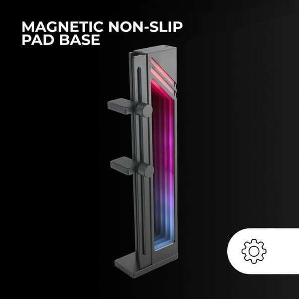 MARSGAMING Mars Gaming MCA-GCB, Grafikkortshållare, ARGB Infinity Mirror Illumination, ARGB Sync GPU-hållare, Base