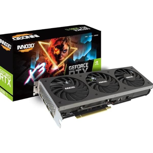 Grafikkort - Inno3D - GeForce RTX 3060 Ti X3 OC - 8GB GDDR6X - Effektiv kylning - 3 fläktar