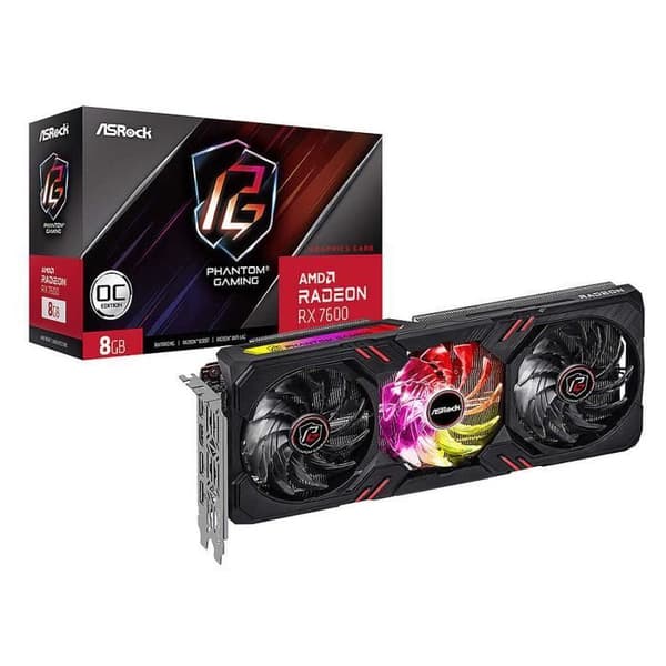 ASROCK AMD Radeon RX 7600 Phan