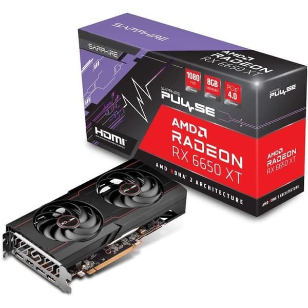 SAPPHIRE - AMD Radeon - Grafikkort - RX 6650 XT - PULSE GAMING OC - 8 GB